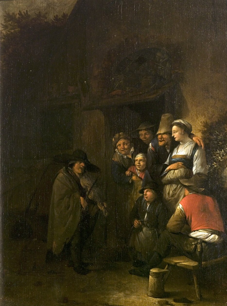 A törpe hegedűs, 1652 körül alkotó: Cornelis Pietersz Bega