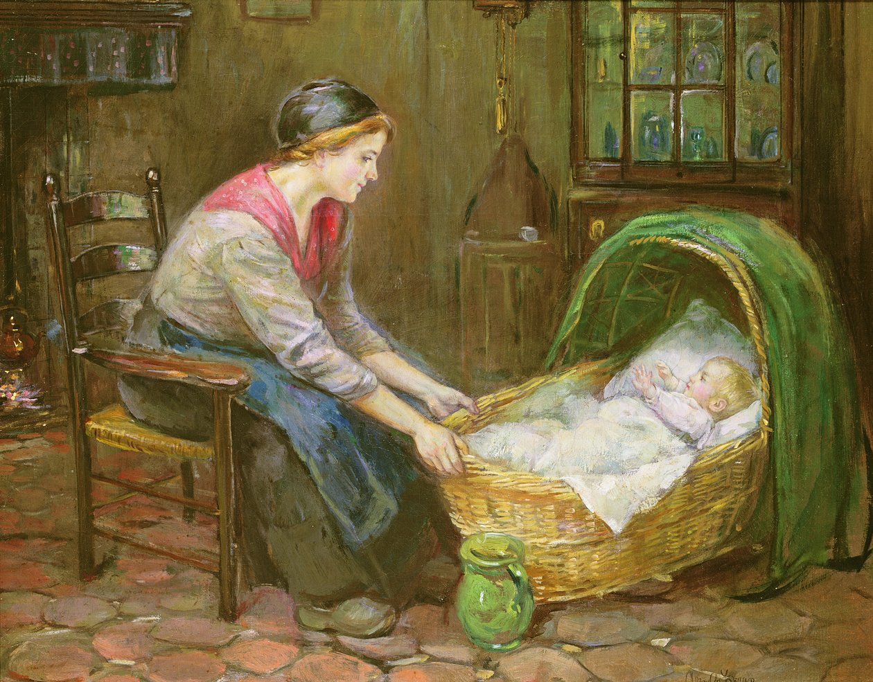 Anya és gyermek alkotó: Cornelis C. Zwaan