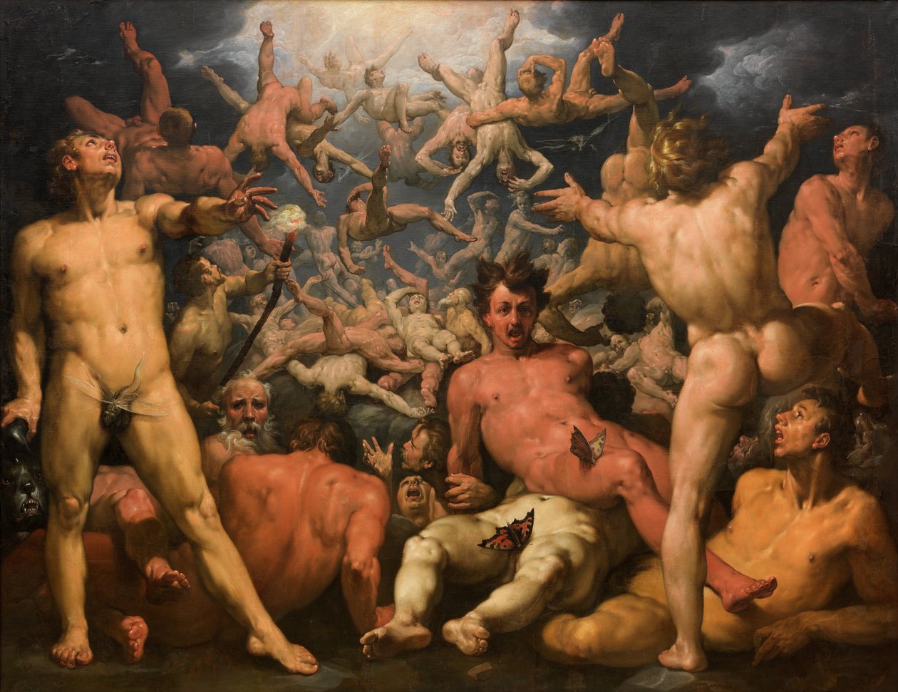 A Titánok bukása alkotó: Cornelis Cornelisz van Haarlem