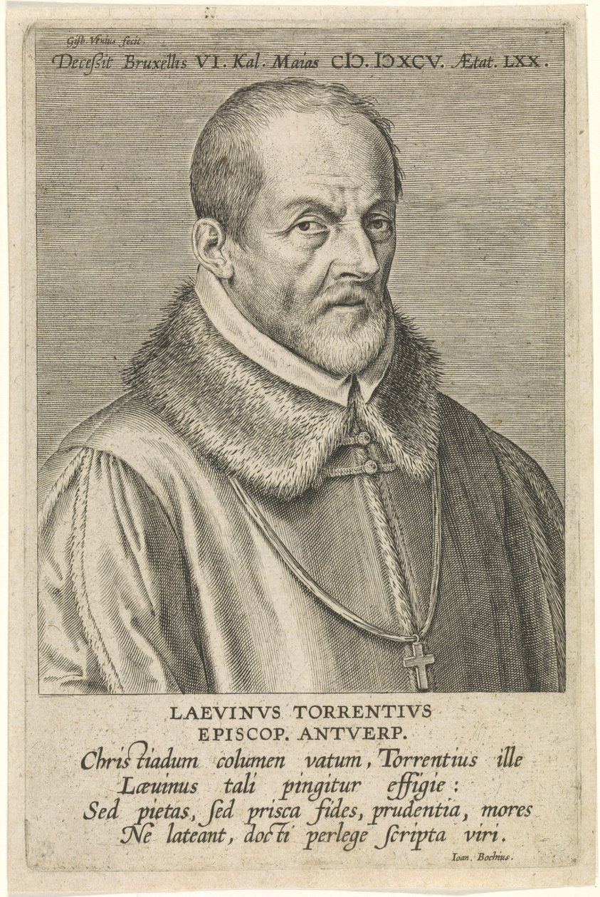 Laevinus Torrentius portréja alkotó: Cornelis Galle the Elder