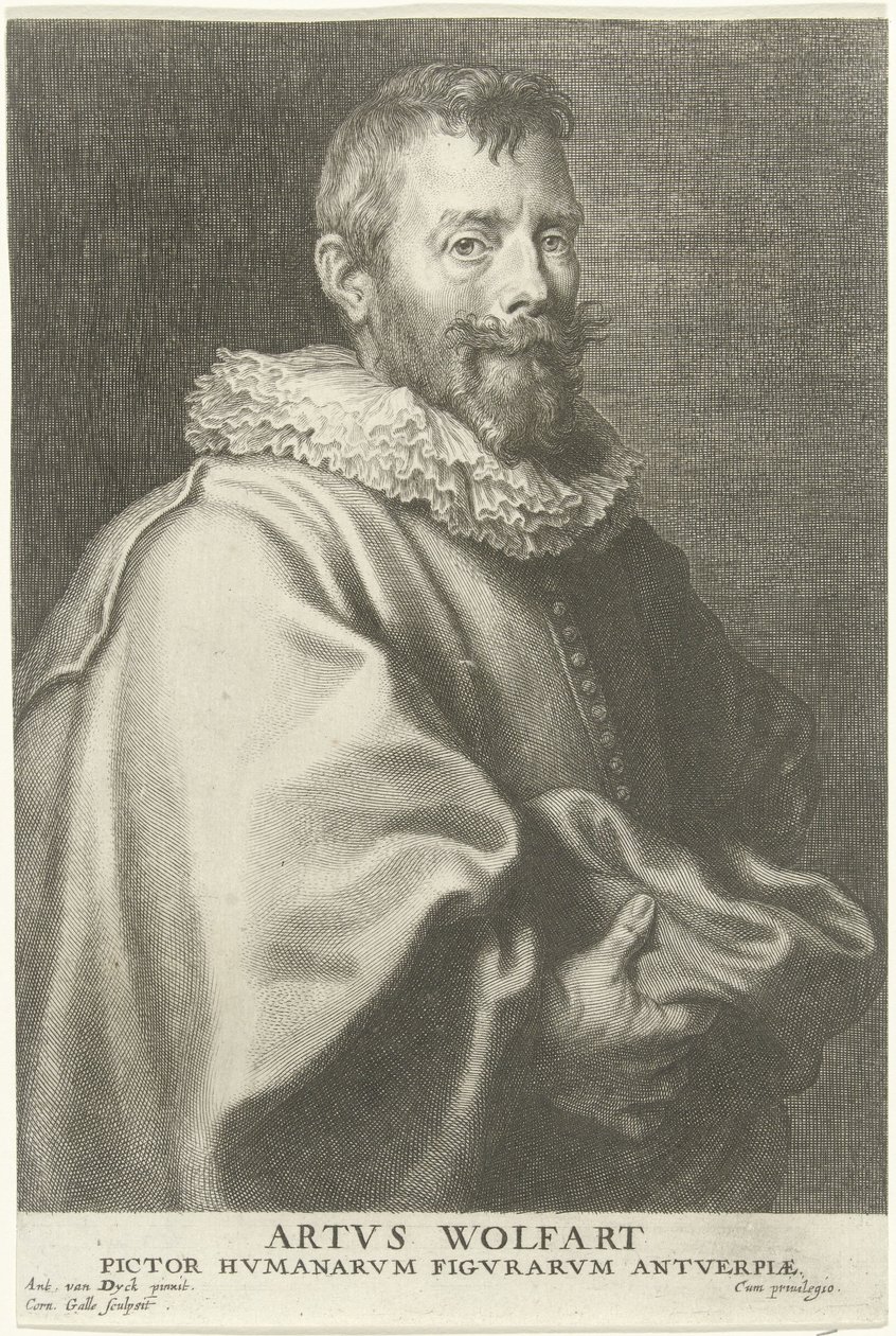 Artus Wolffort festő portréja alkotó: Cornelis Galle the Elder
