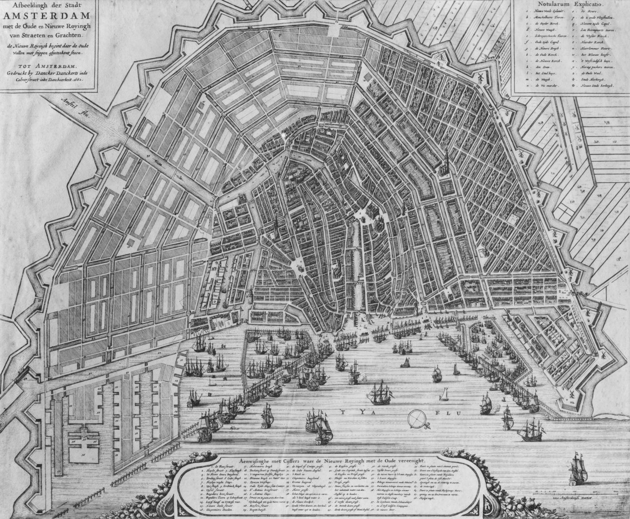 Amszterdam térképe, 1662 alkotó: Cornelis I Danckerts