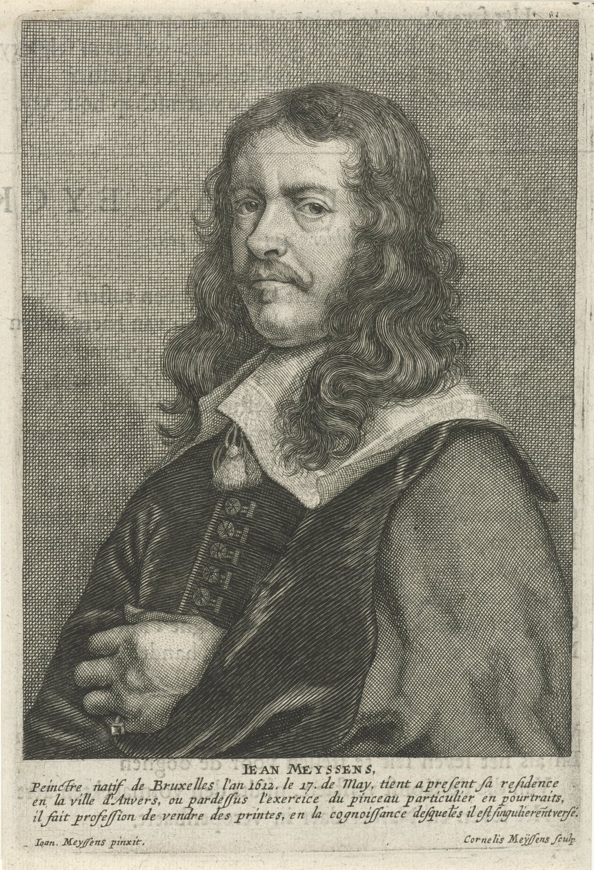 Jan Meyssens metszete önarckép után, fia Cornelis alkotó: Cornelis Meyssens