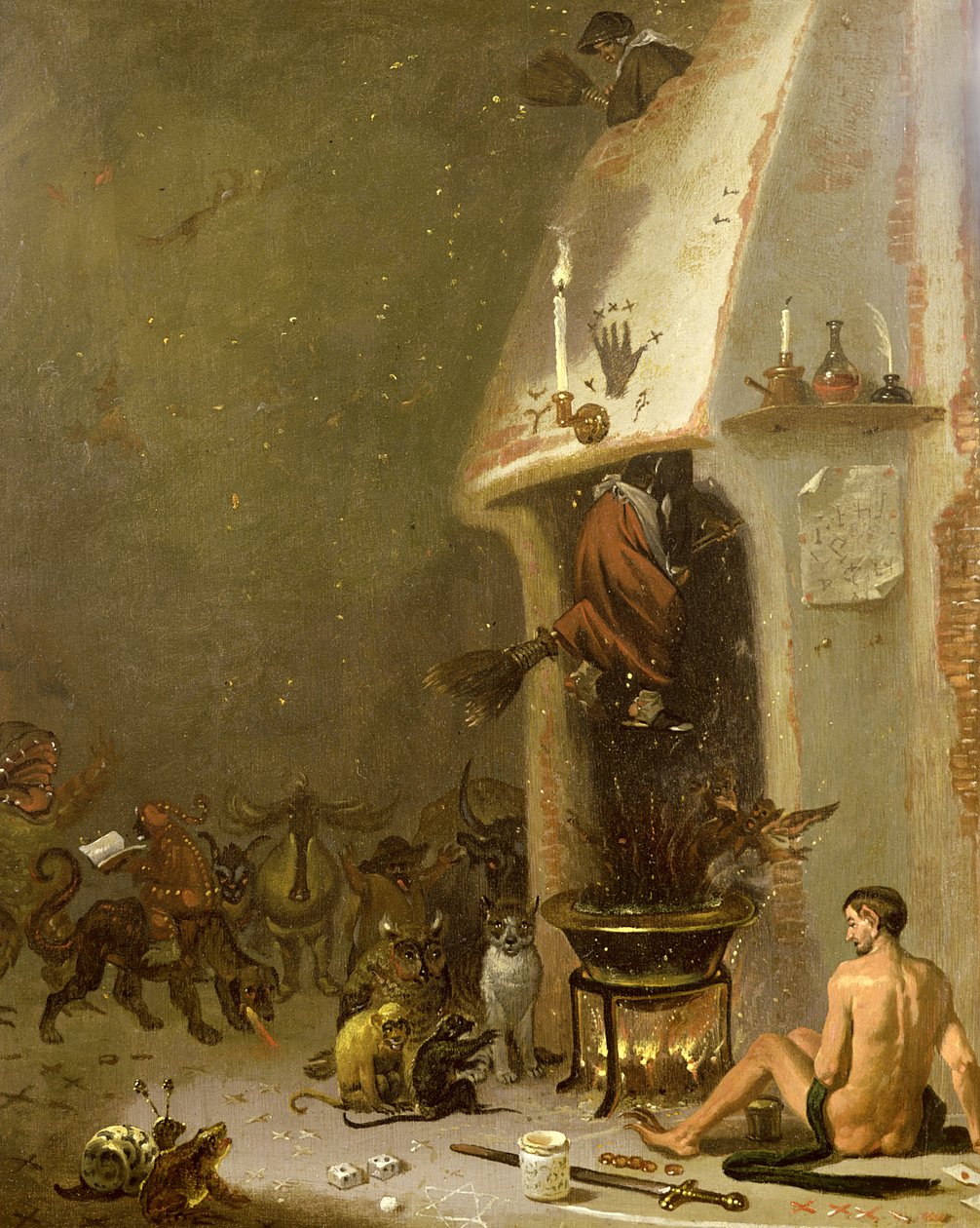 Egy Boszorkány Taverna alkotó: Cornelis Saftleven