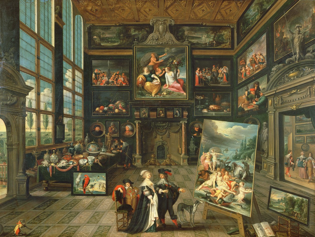 Egy galéria belseje, 1637 alkotó: Cornelis de Baellieur