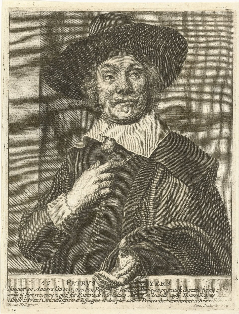 Pieter Snayers portréja alkotó: Cornelius van Caukercken