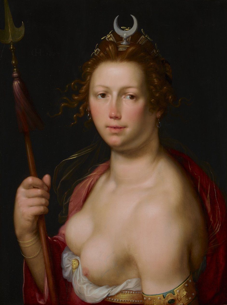 Diana, mint a vadászat istennője alkotó: Cornelis van Haarlem