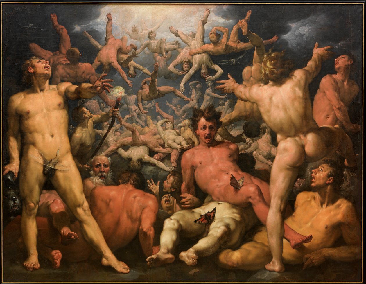 A Titánok bukása alkotó: Cornelis van Haarlem