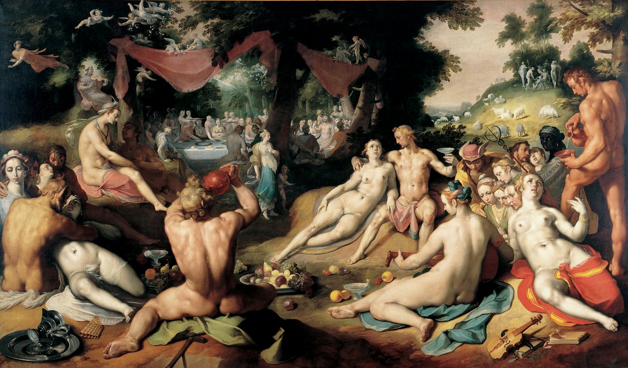 Peleusz és Thetis esküvője alkotó: Cornelis van Haarlem