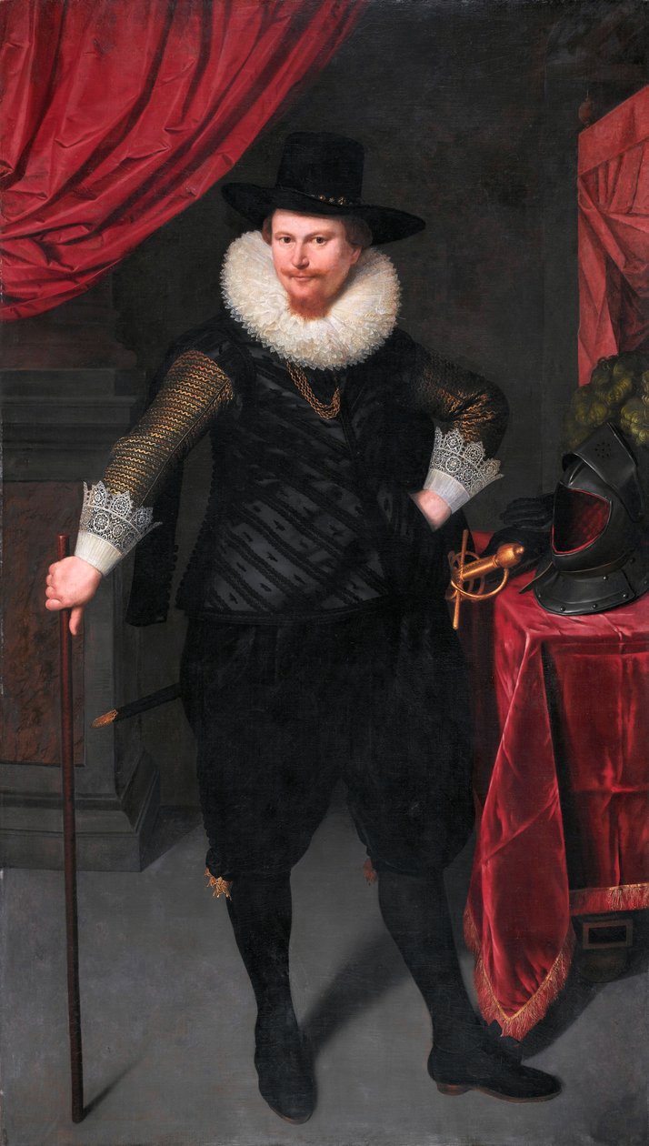 Laurens Reael arcképe (1583-1637) alkotó: Cornelis van der Voort