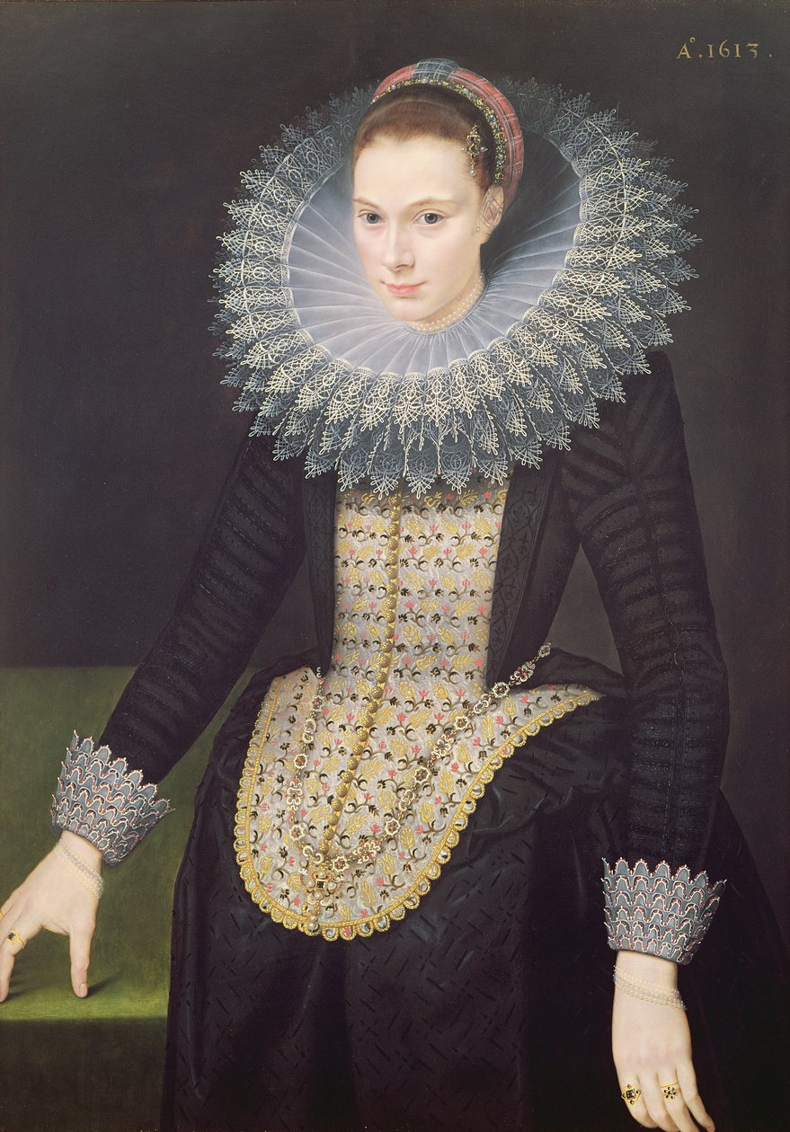 Egy hölgy portréja, 1613 alkotó: Cornelis van der Voort