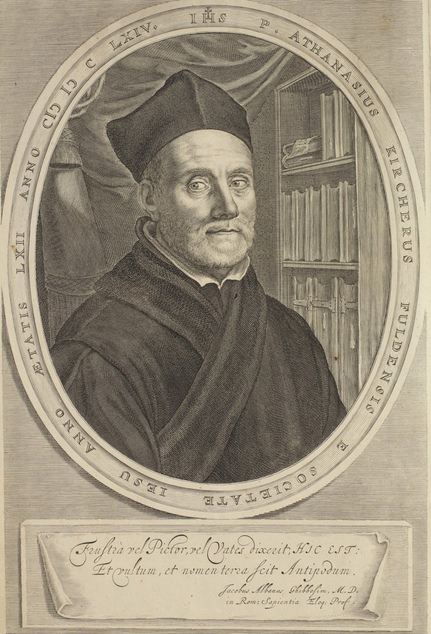 Athanasius Kircher portréja 1602-1680, 1664 alkotó: Cornelis Abrahamsz. Bloemaert II