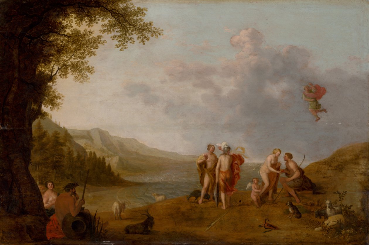 A párizsi ítélet c. 1650. alkotó: Cornelis Adamsz. Willaerts