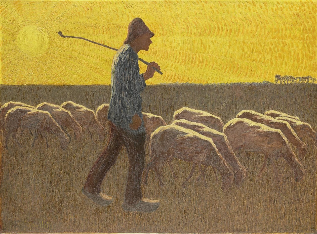 Juhász juhokkal alkotó: Cornelis Albert van Assendelft