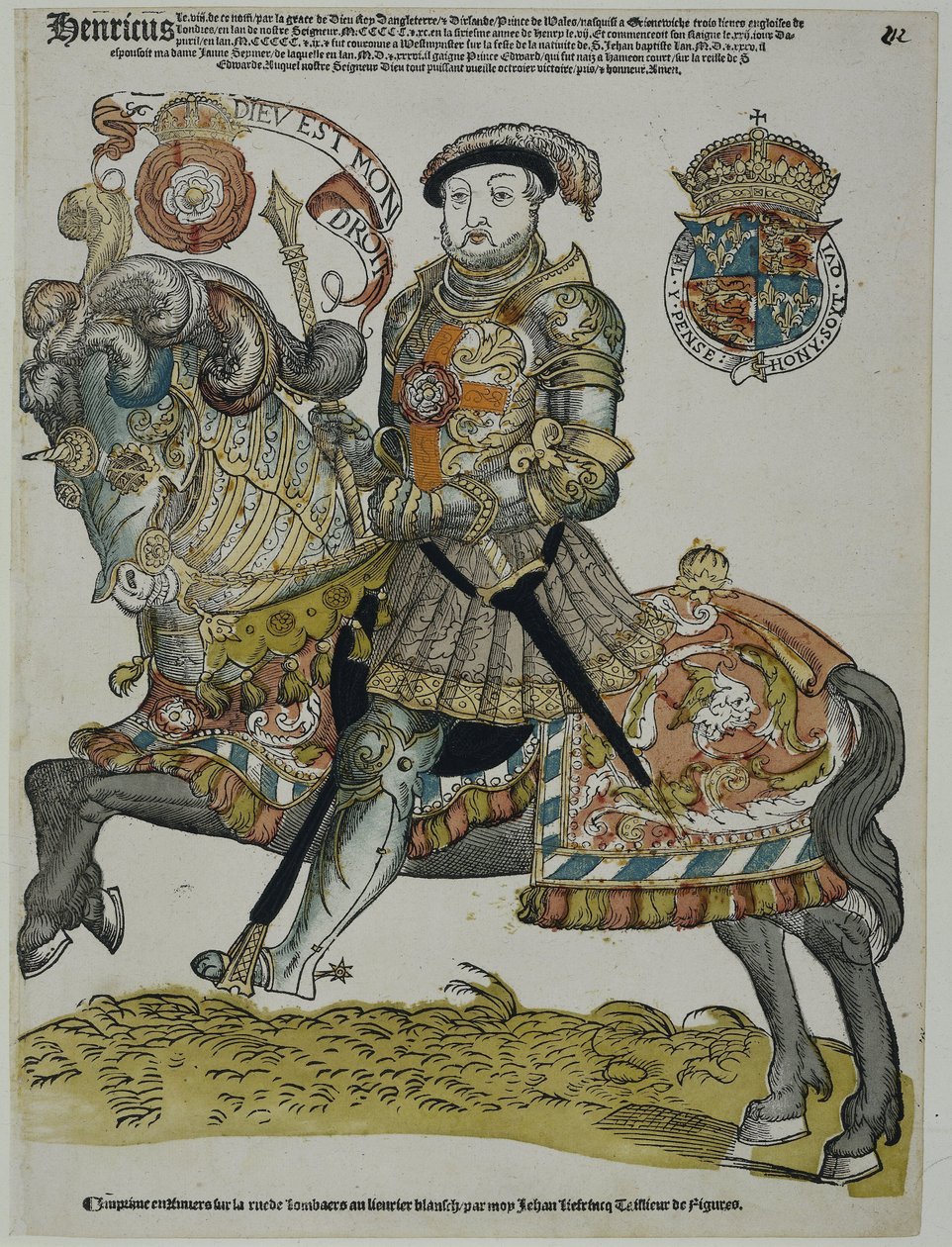 Henrik angol portréja alkotó: Cornelis Anthonisz. (manner of)