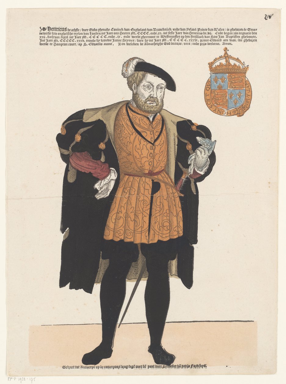 Henrik angol portréja alkotó: Cornelis Anthonisz. (manner of)