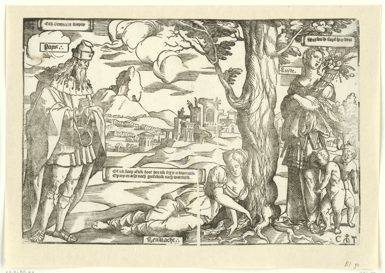 Allegória egységgel, békével és szeretettel alkotó: Cornelis Anthonisz.