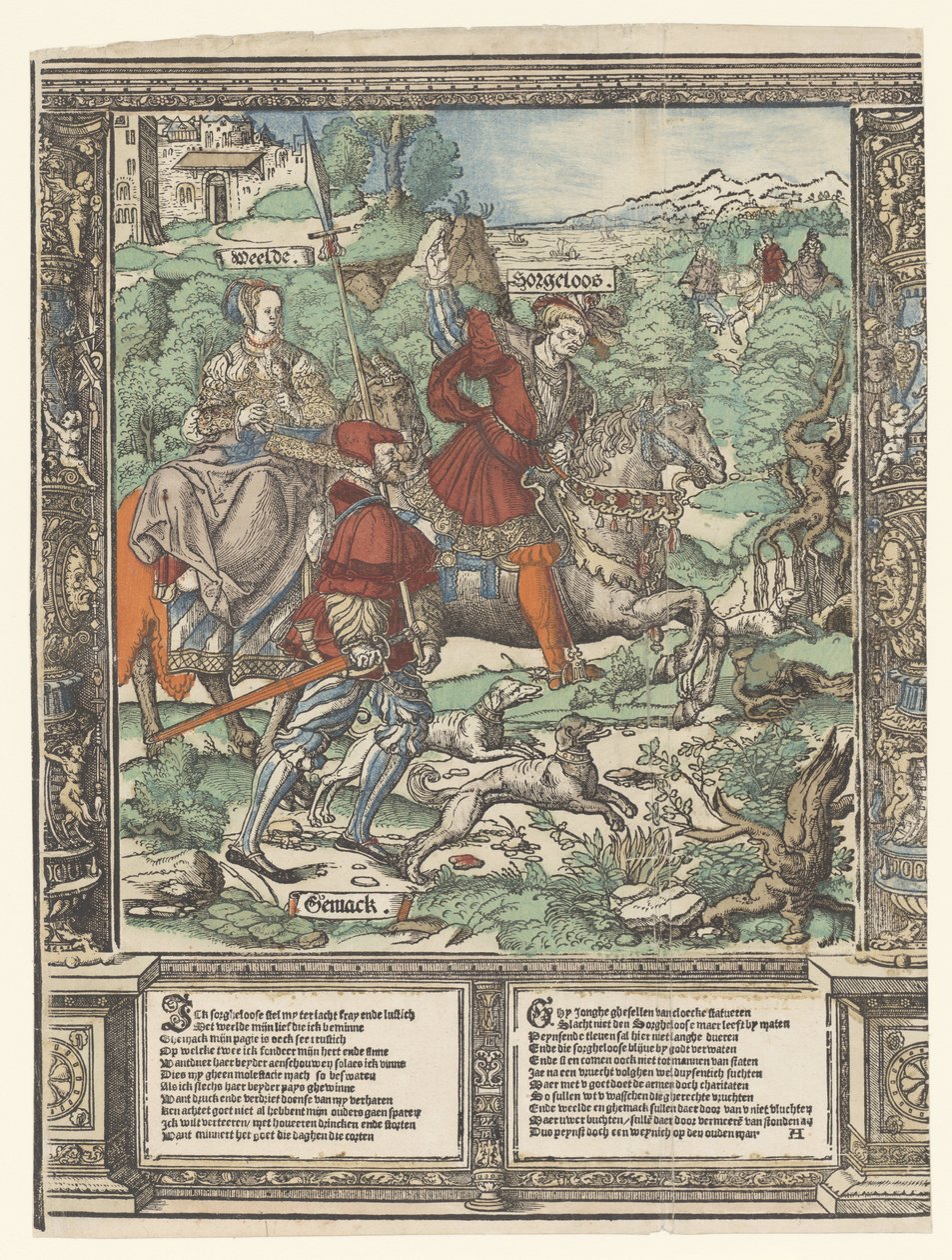 Vadászat The Story of Sorgheloos (sorozat címe) alkotó: Cornelis Anthonisz.