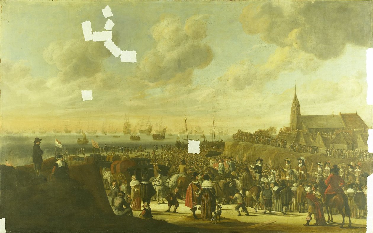II. Károly angliai távozása Scheveningenből, 1660. június 2 alkotó: Cornelis Beelt