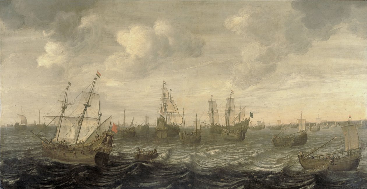 A holland heringflotta vitorlás alatt alkotó: Cornelis Beelt