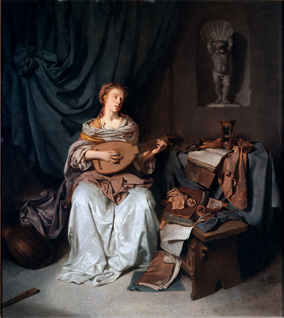Cornelis Bega gitáros festménye alkotó: Cornelis Pietersz Bega