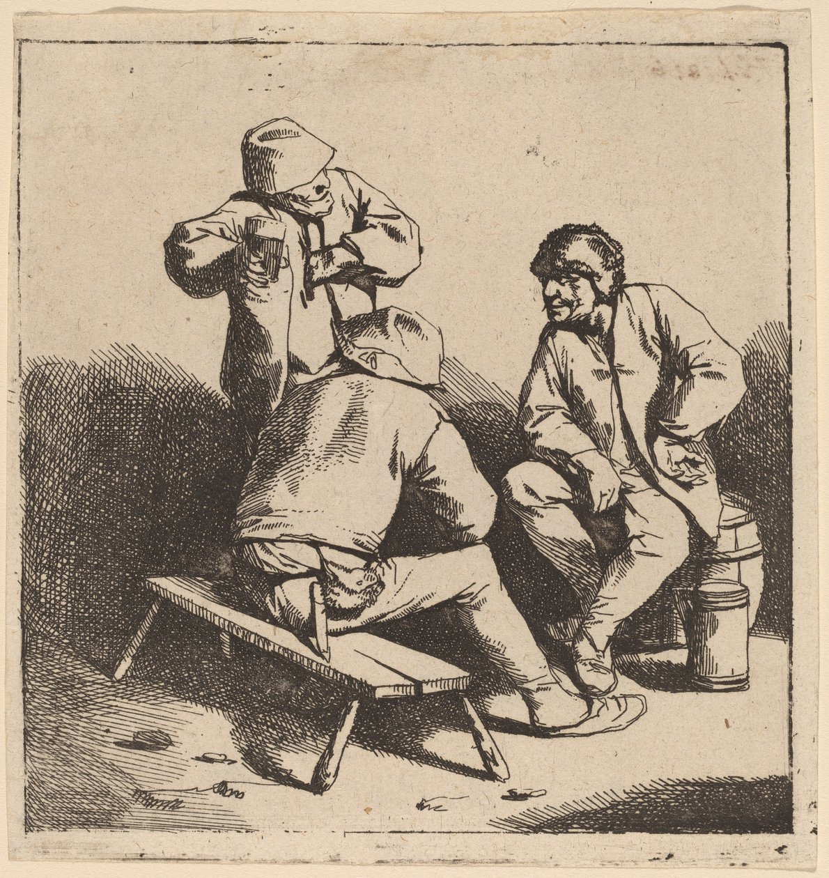 A három ivó alkotó: Cornelis Pietersz Bega