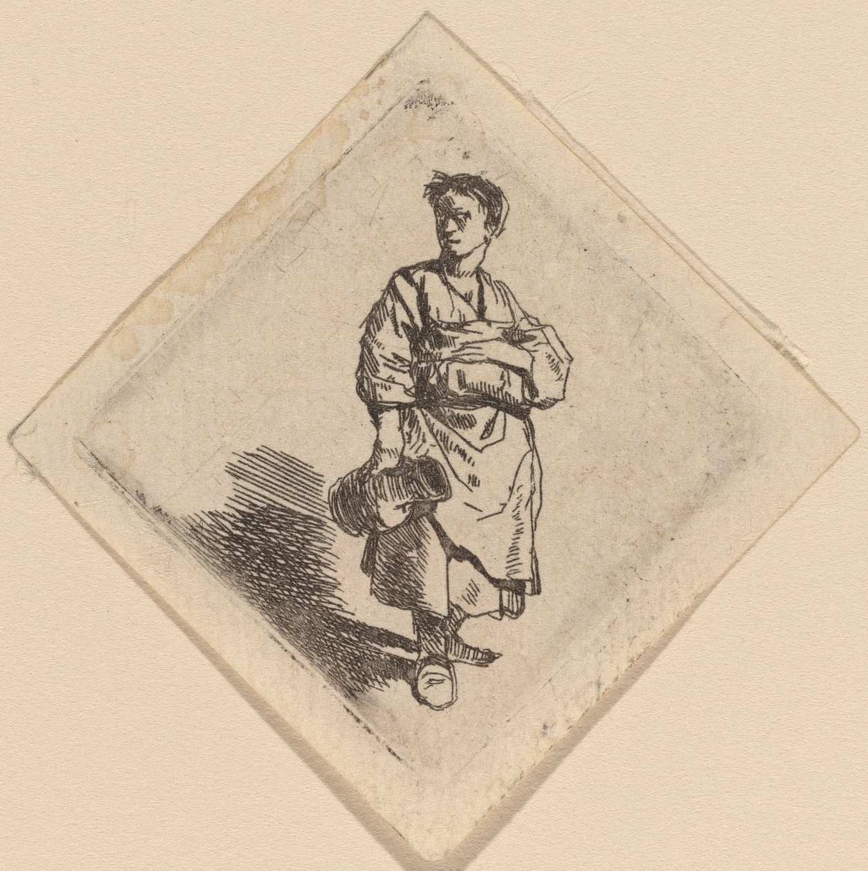 A nő a kancsóval, állva alkotó: Cornelis Pietersz Bega