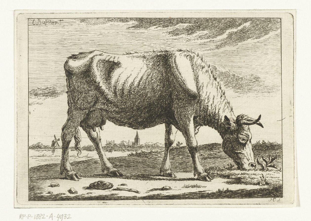 Táj legelő tehénnel Tehenek (sorozat címe) alkotó: Cornelis  Bisschop