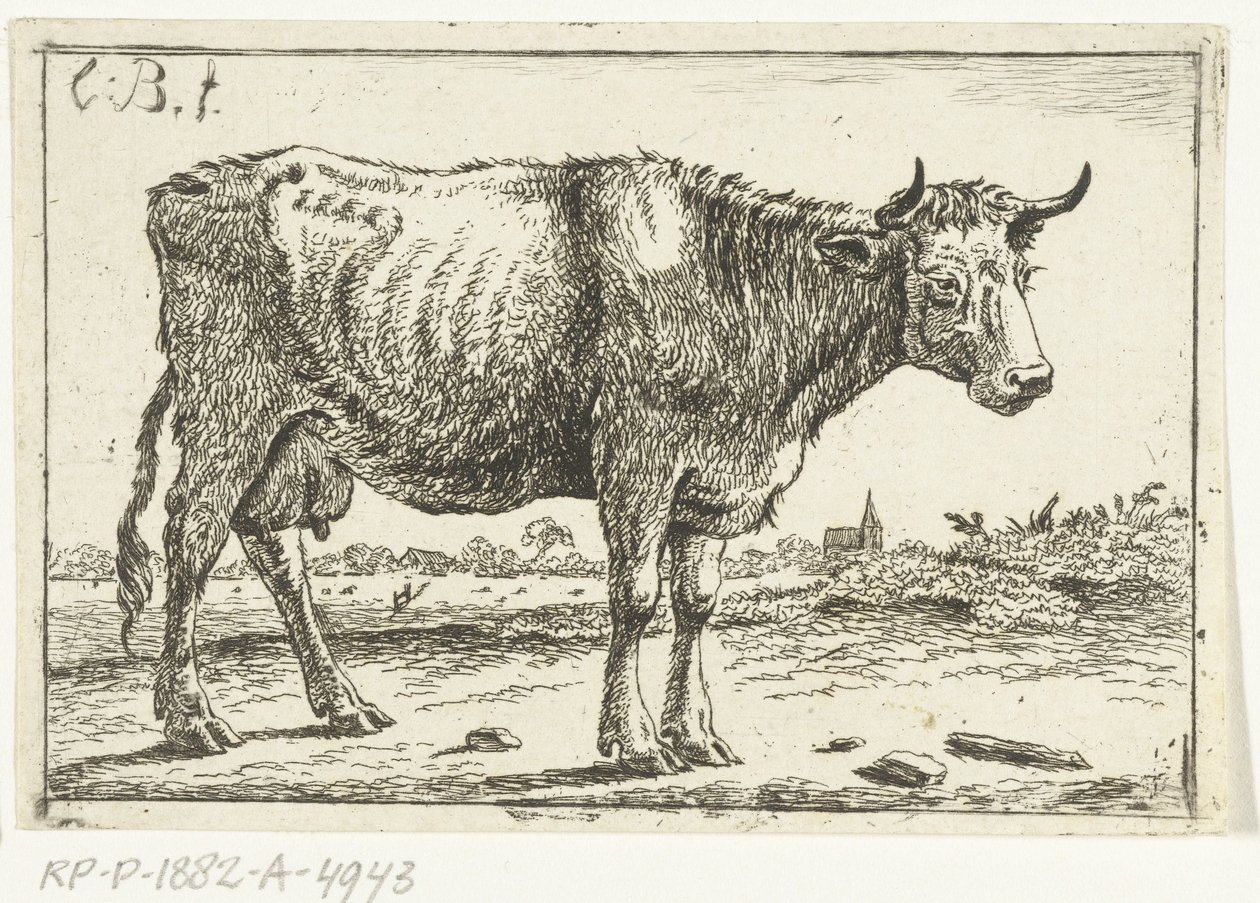 Táj tehénnel alkotó: Cornelis  Bisschop