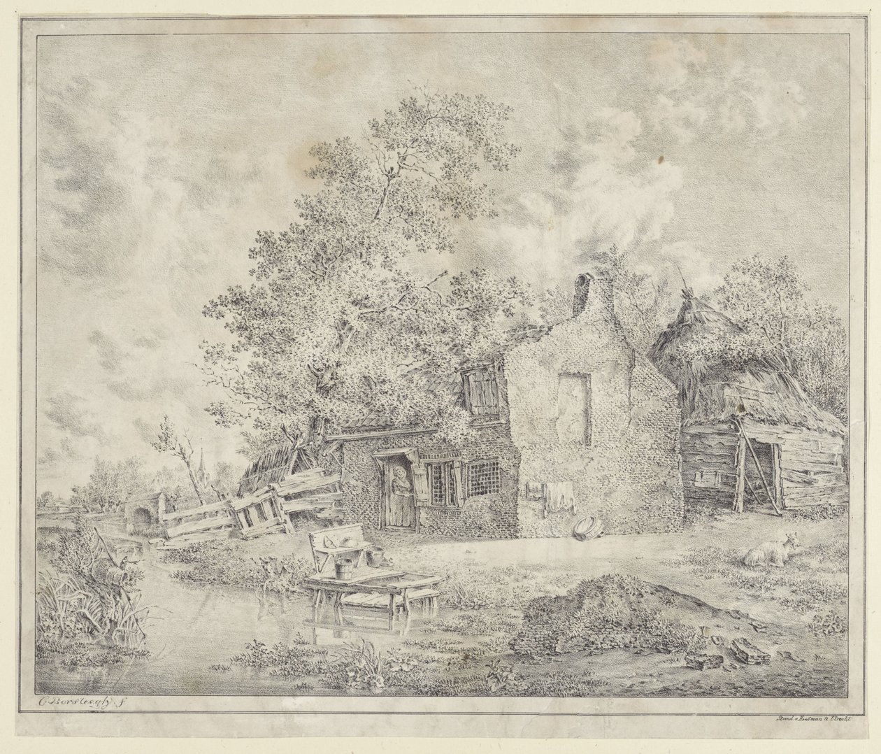 Farm a vízen alkotó: Cornelis Borsteegh