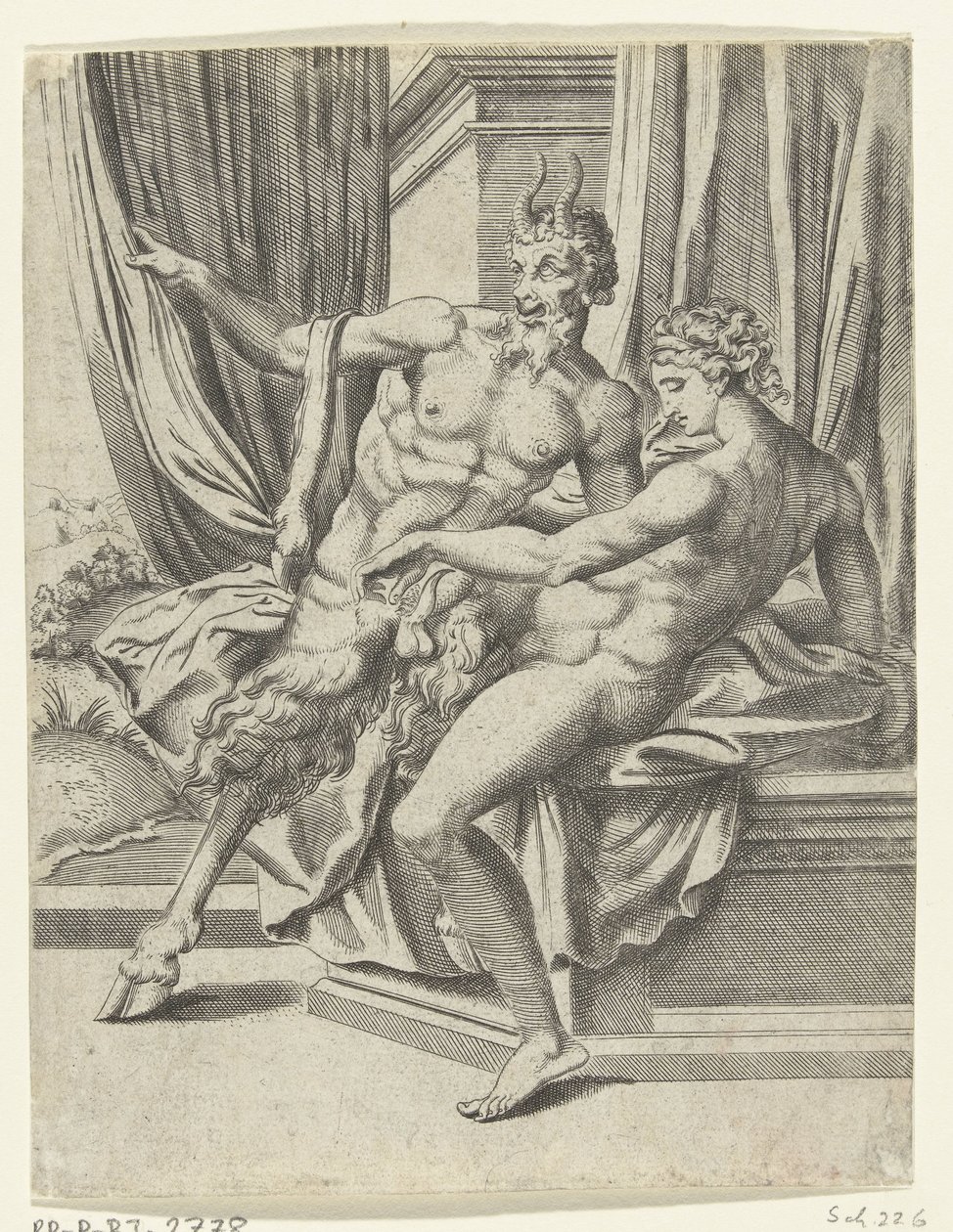 Jupiter és Antiope Jupiter szerelmi kalandjai (sorozat címe) alkotó: Cornelis Bos