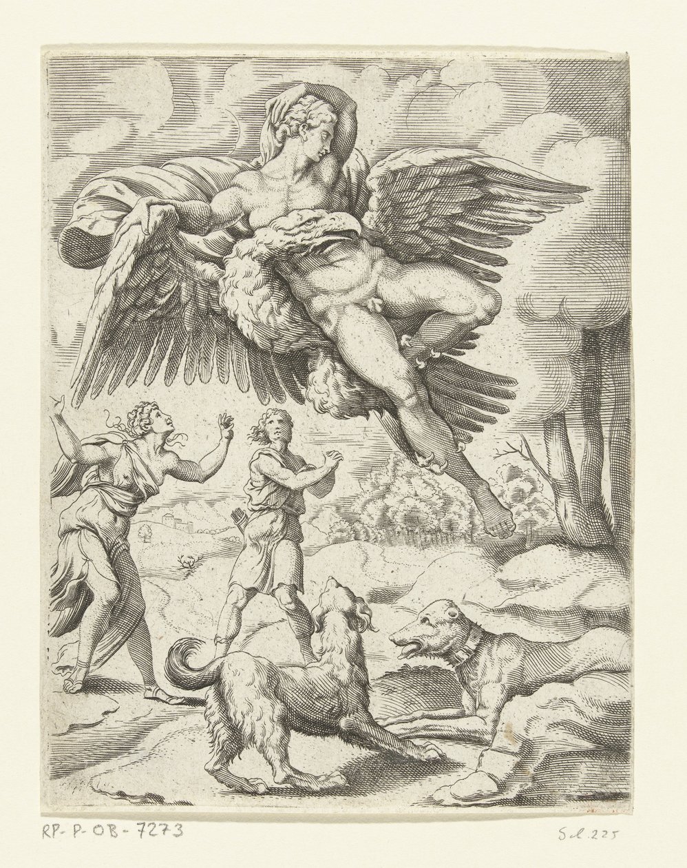 Jupiter és Ganymedes Jupiter szerelmi kalandjai (sorozat címe) alkotó: Cornelis Bos