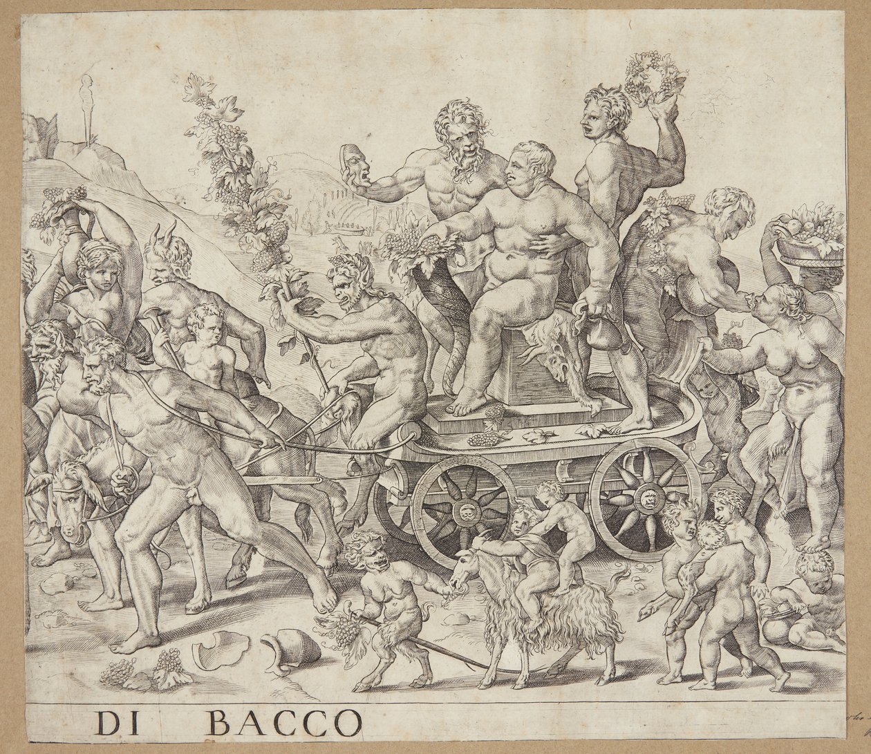 Bacchus diadala alkotó: Cornelis Bos