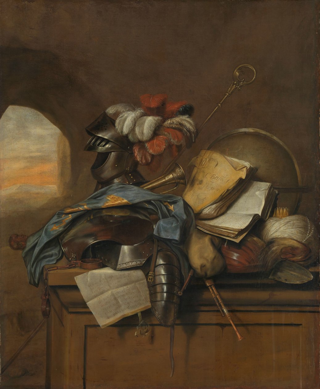 Vanitas csendélet alkotó: Cornelis Brisé