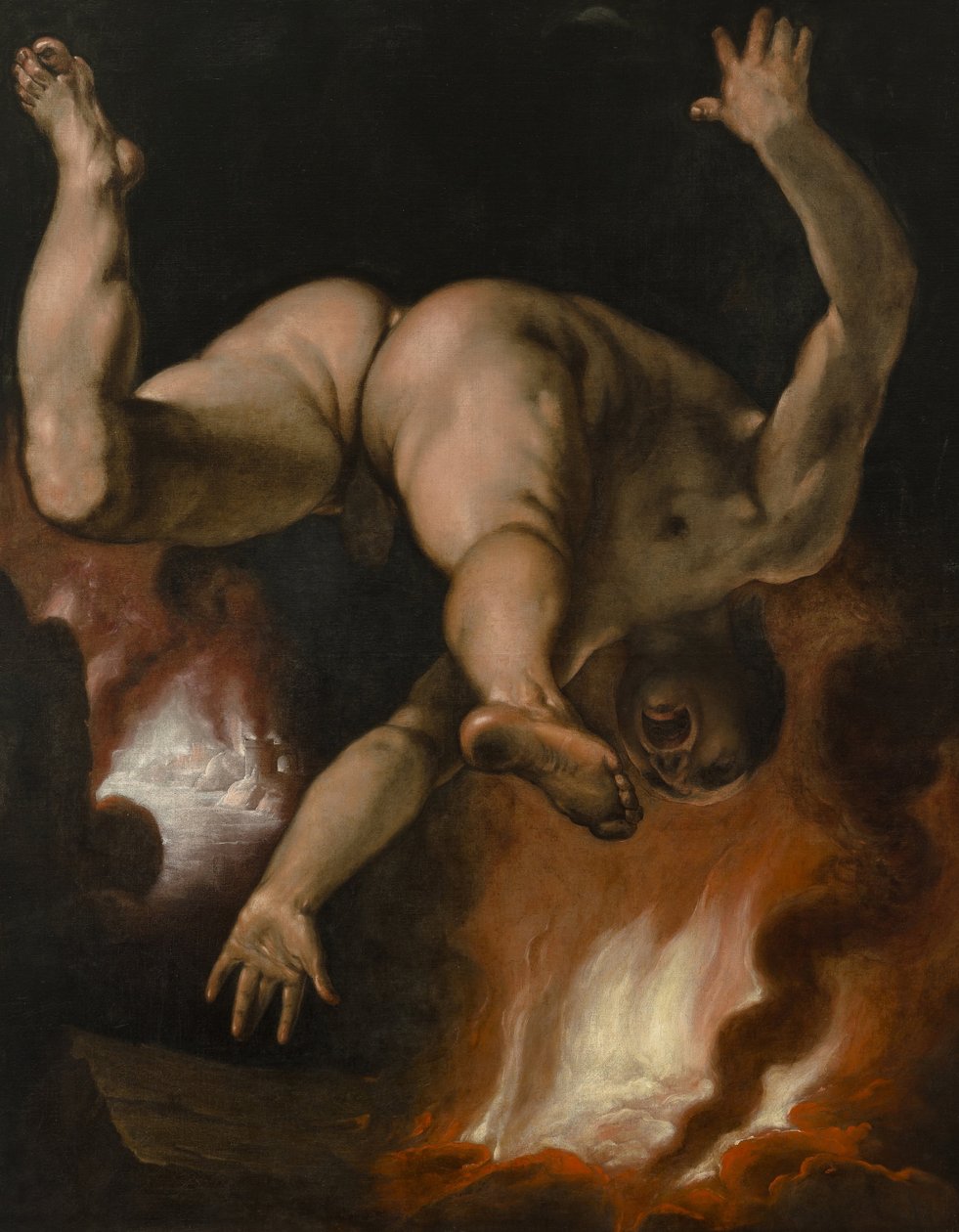 Ixion bukása, 1588 körül alkotó: Cornelis Cornelisz. Haarlem van