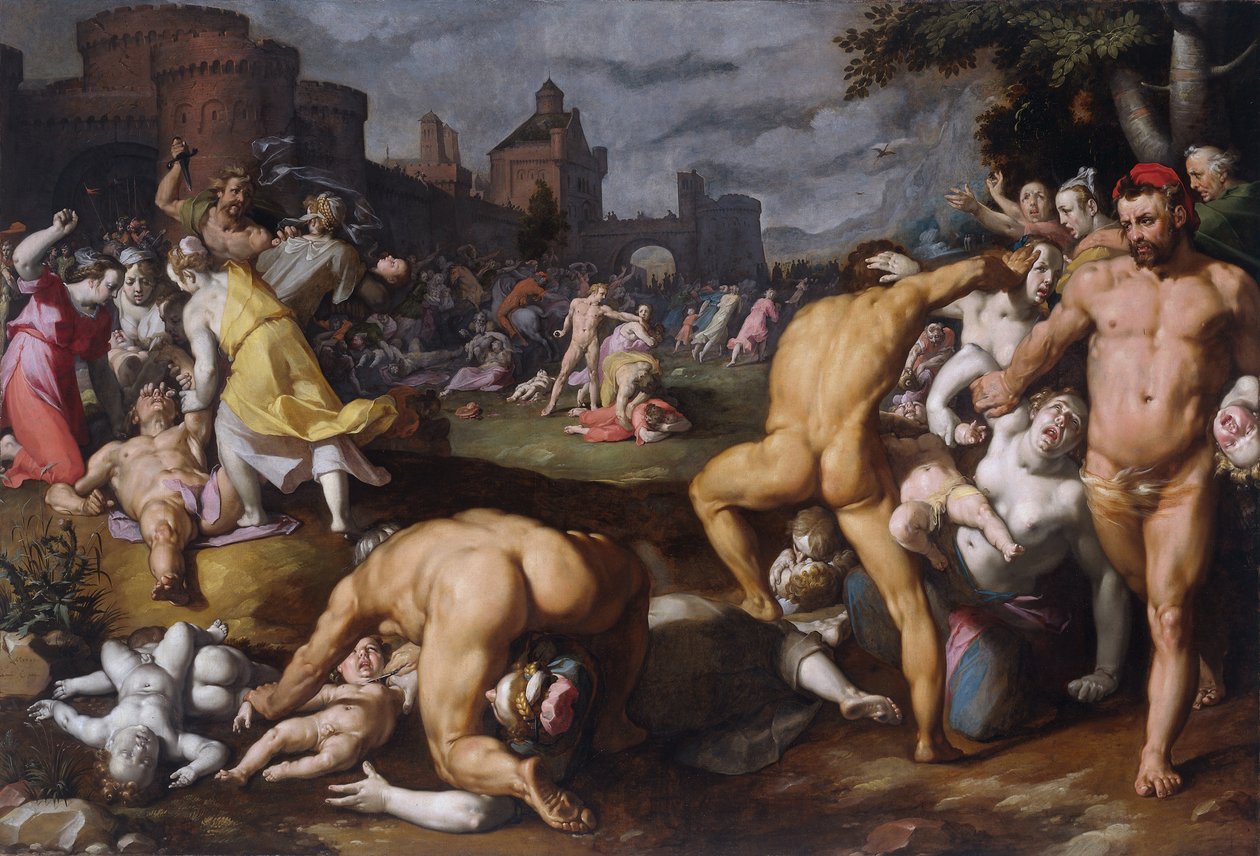Az ártatlanok mészárlása, 1590 alkotó: Cornelis Cornelisz. Haarlem van
