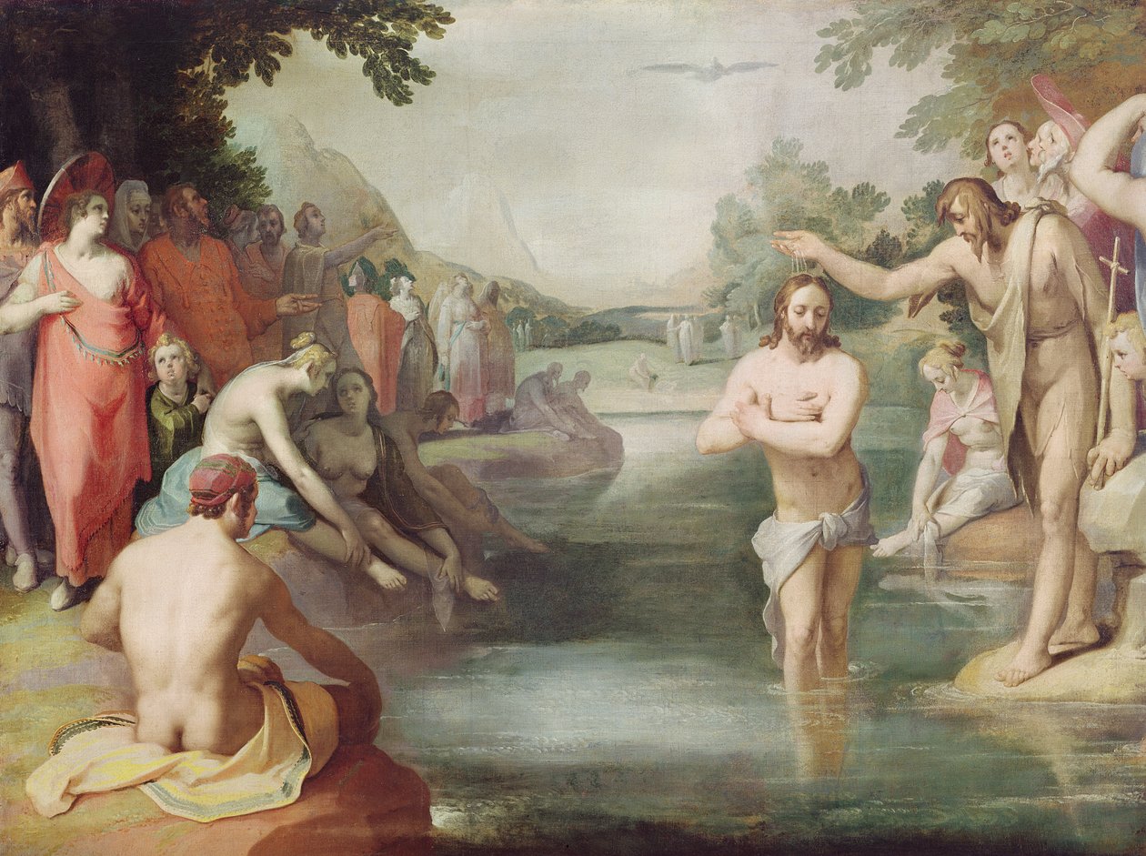 Krisztus keresztsége alkotó: Cornelis Cornelisz van Haarlem