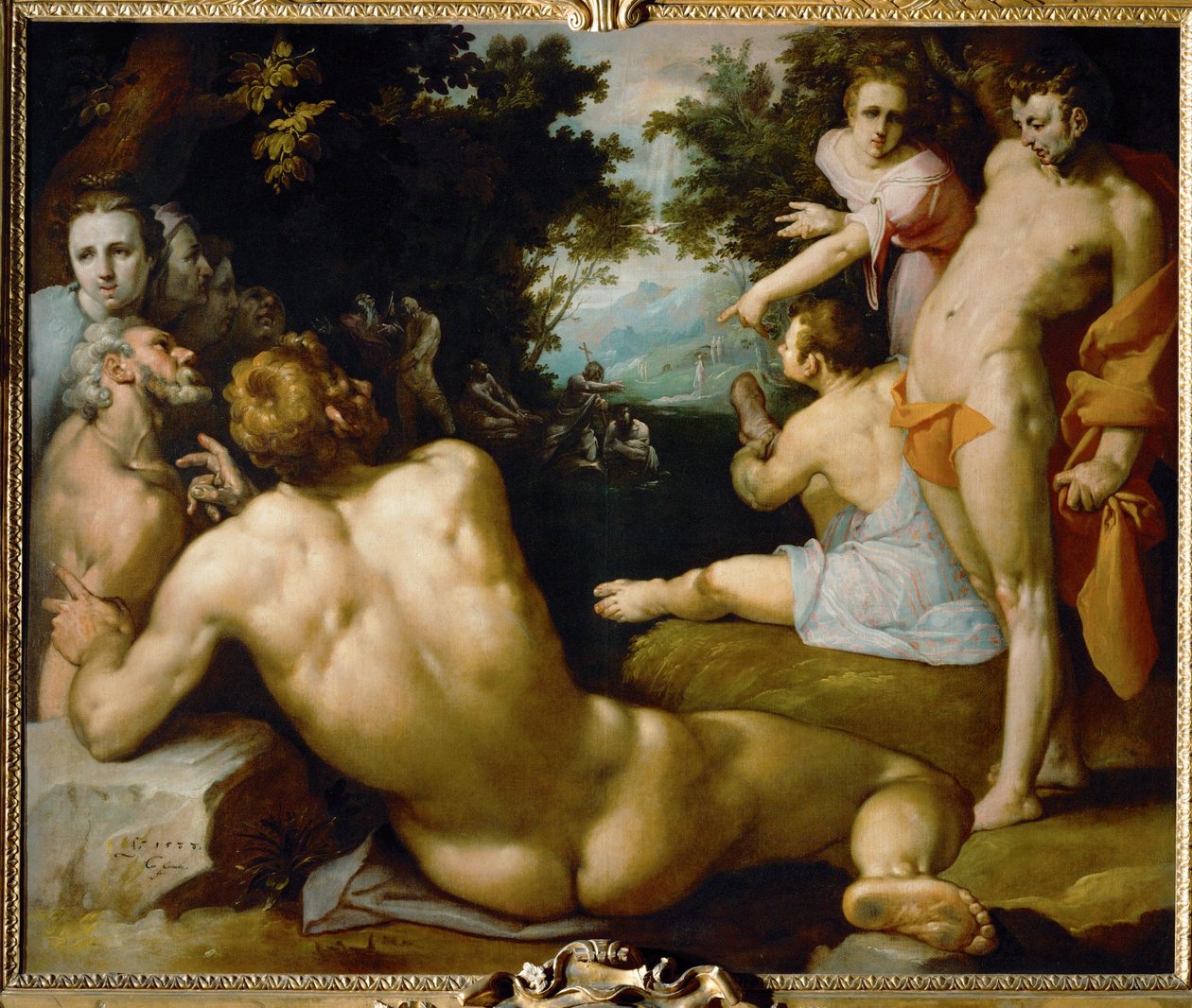 Krisztus keresztsége ... alkotó: Cornelis Cornelisz. van Haarlem