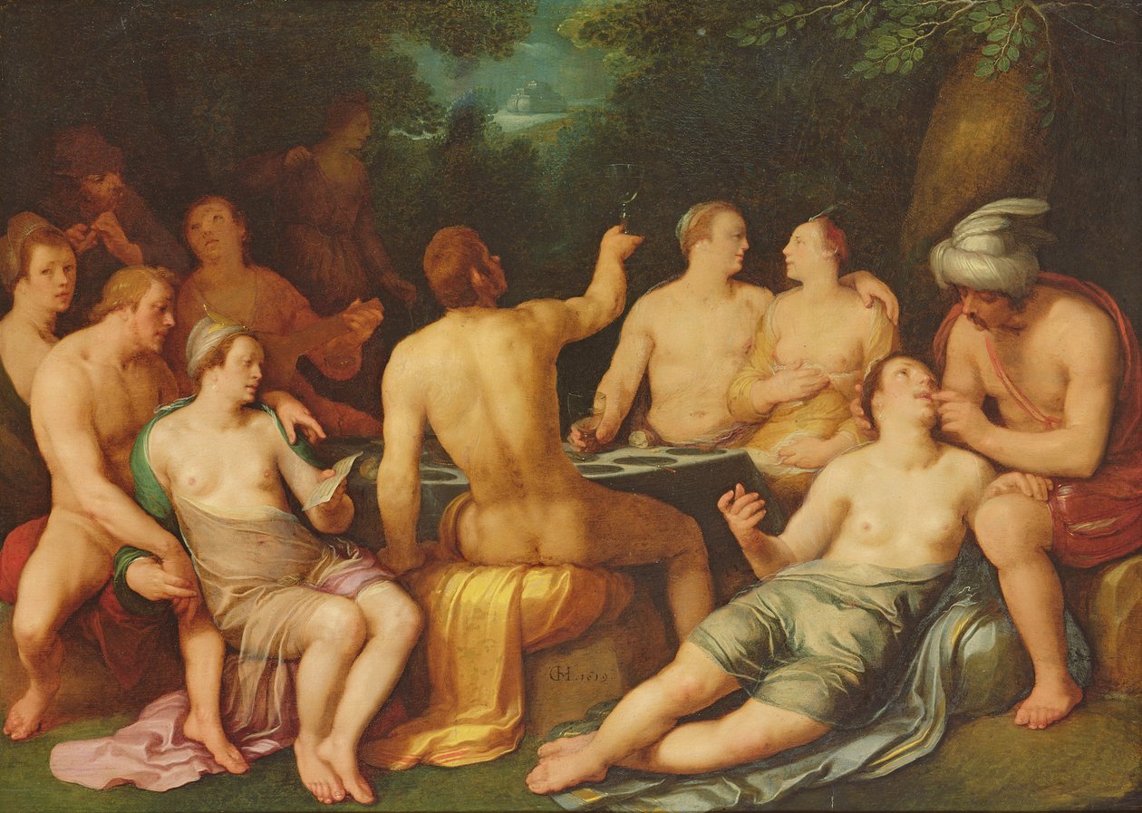 A világ korrupciója az özönvíz előtt, 1619 alkotó: Cornelis Cornelisz van Haarlem