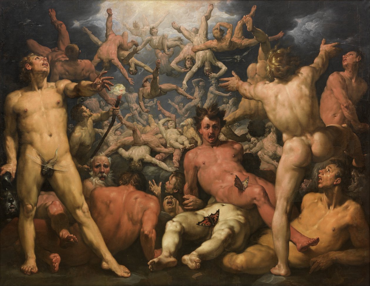 A titánok bukása alkotó: Cornelis Cornelisz. van Haarlem