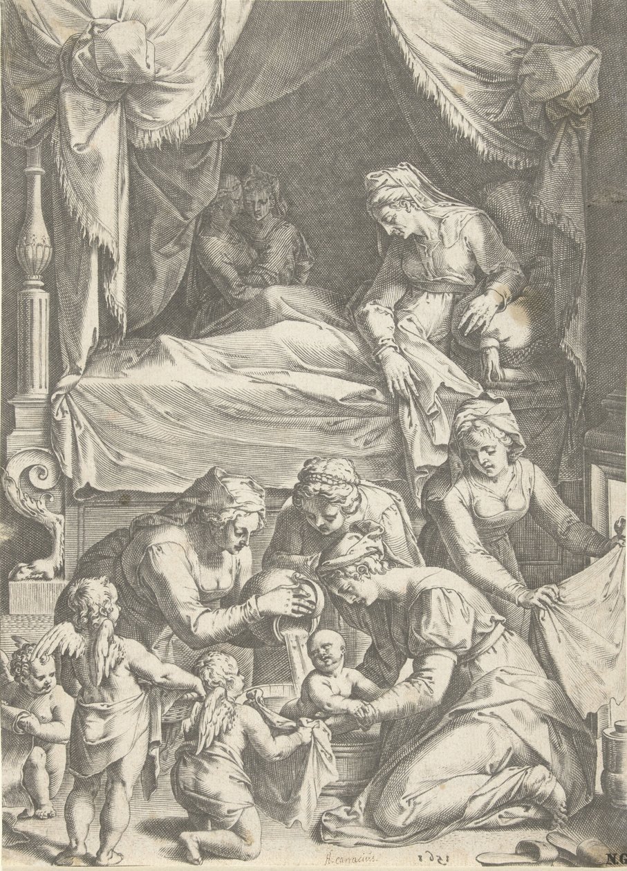 A Szűz születése alkotó: Cornelis Cort