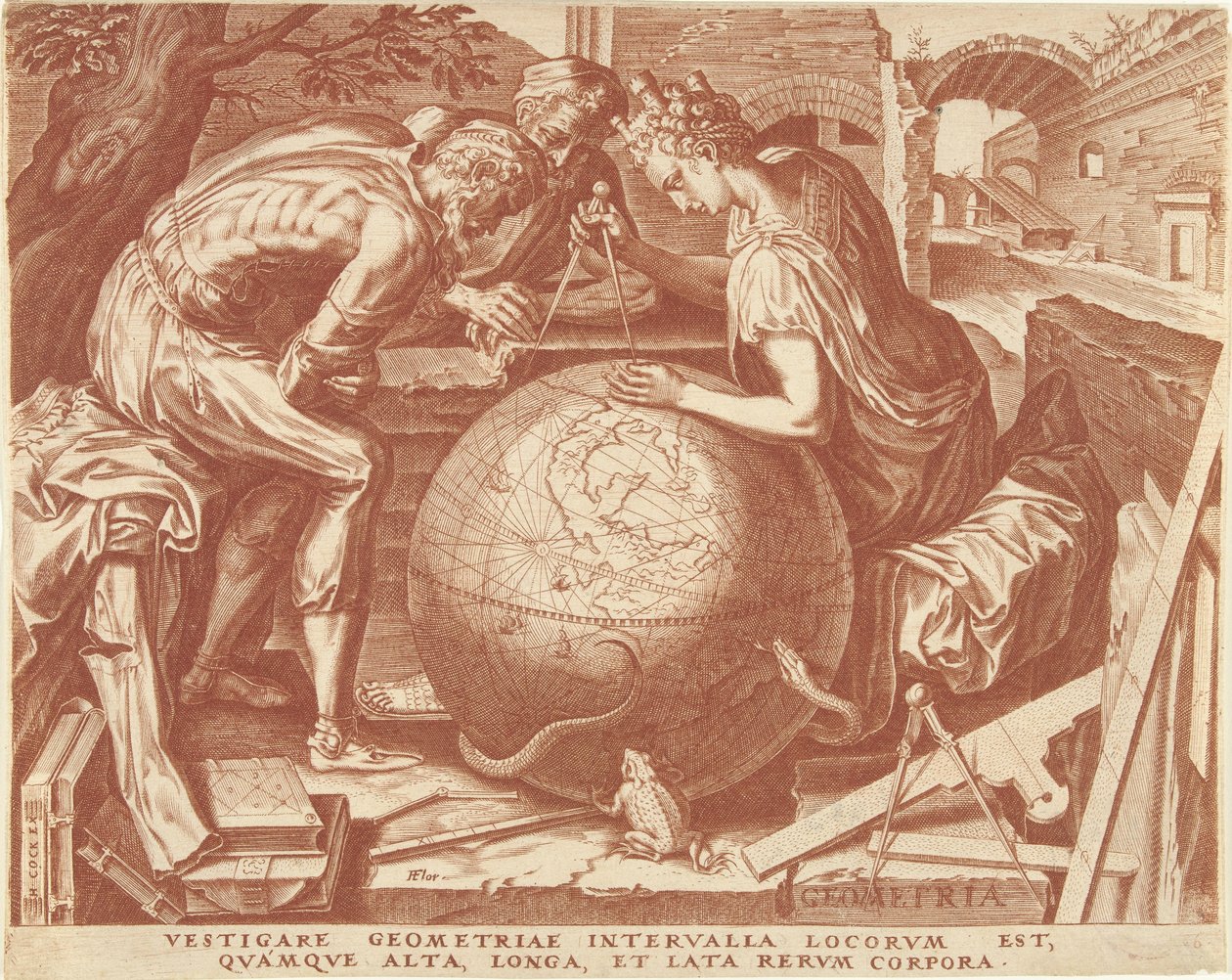 Geometria (geometria) The Seven Liberal Arts (sorozat címe) alkotó: Cornelis Cort