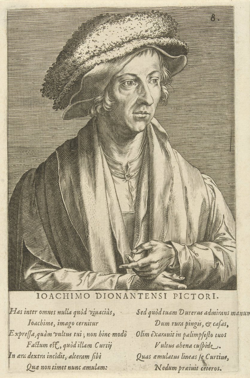 Joachim Patinier festő portréja alkotó: Cornelis Cort
