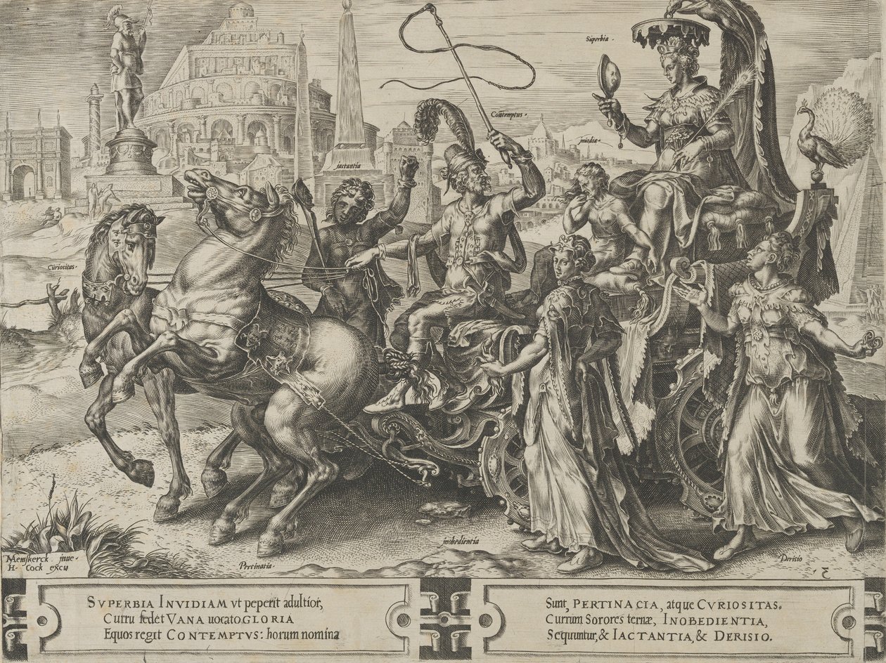 A büszkeség diadala, Az emberi ügyek viszontagságainak ciklusa, 3. lemez, 1564. alkotó: Cornelis Cort