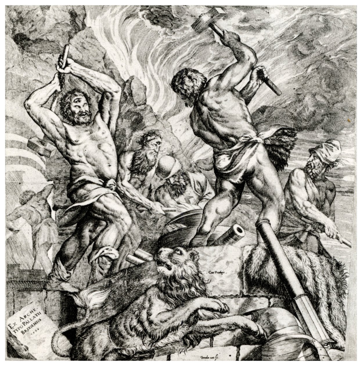 Vulcans Forge, 16. század, 1937 alkotó: Cornelis Cort