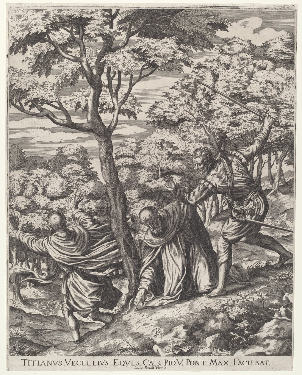 Szent Péter vértanú meggyilkolása alkotó: Cornelis Cort, after Titian