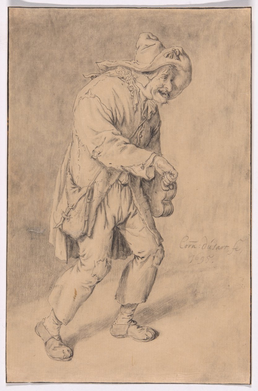 Hurdy-Gurdy Player alkotó: Cornelis Dusart
