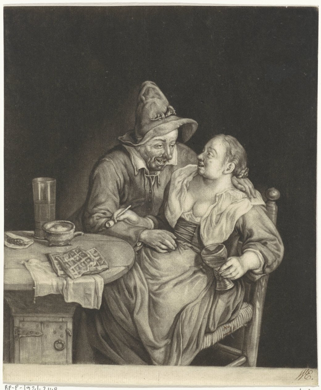 Szerelmespár alkotó: Cornelis Dusart