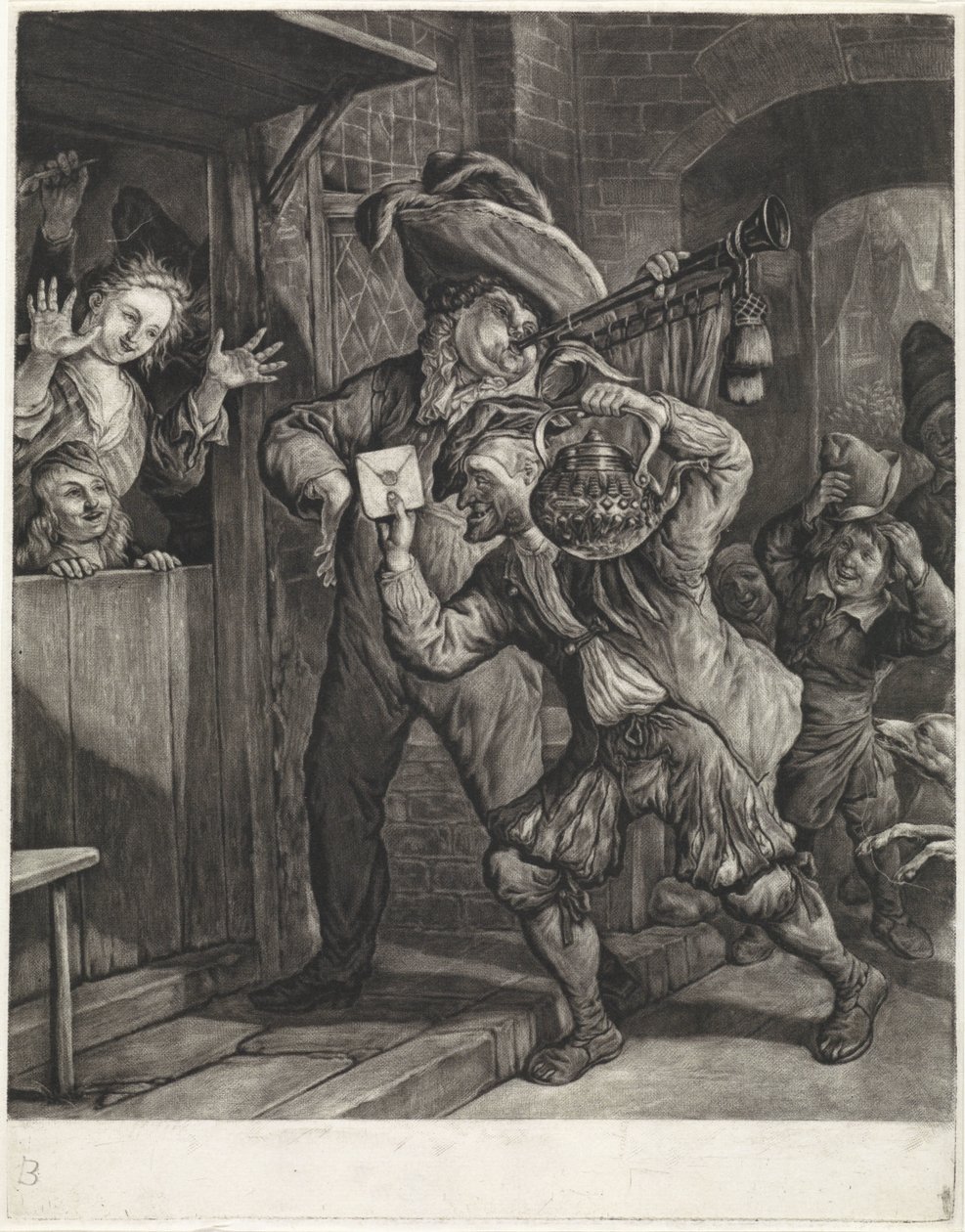 Grootebroeki sorsjáték, 1694 alkotó: Cornelis Dusart