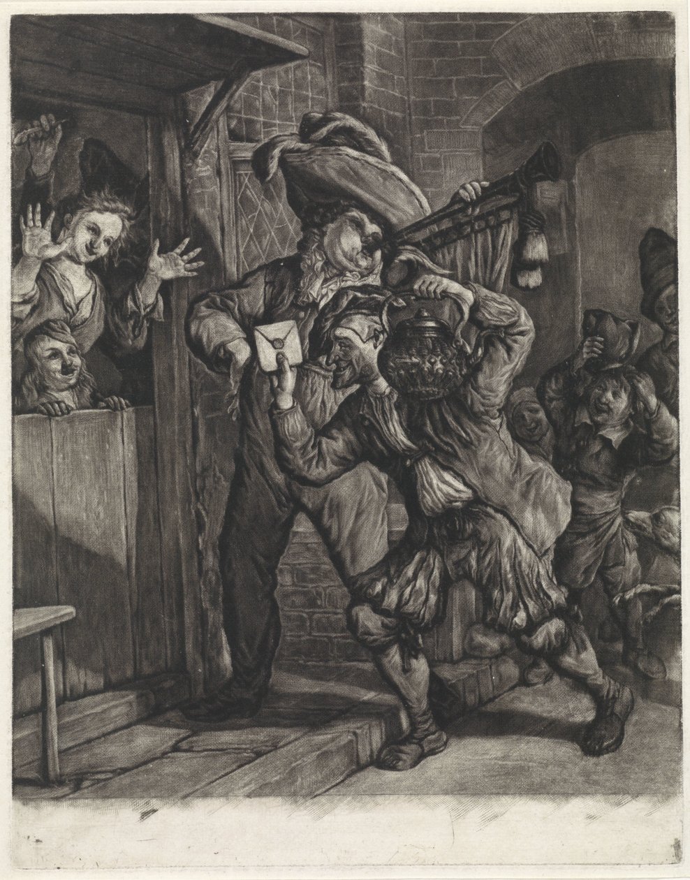 Grootebroeki sorsjáték, 1694 alkotó: Cornelis Dusart